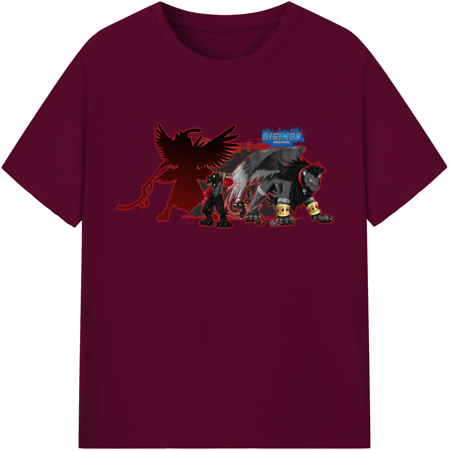 （画像用） Digimon デジタルモンスター/デジモン レディースカジュアルプリントTシャツ（綿100％）